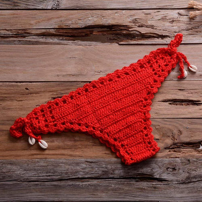 WickedAF Red Bottom / S Aline Handmade Bikini Set