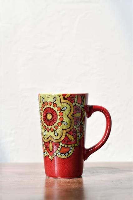 Hand-painted Mandala Mugs - wickedafstore