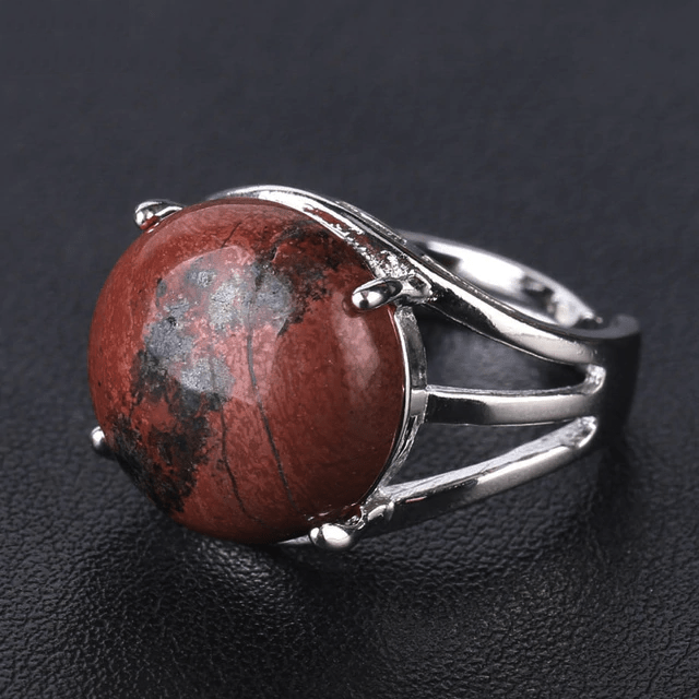 Natural Gemstone Cocktail Ring - wickedafstore