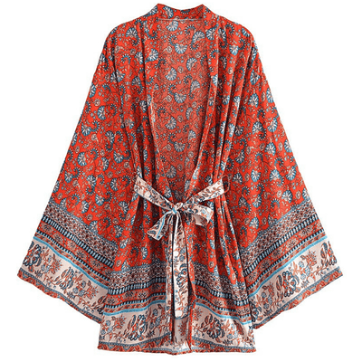 WickedAF Red / S Elyria Kimono