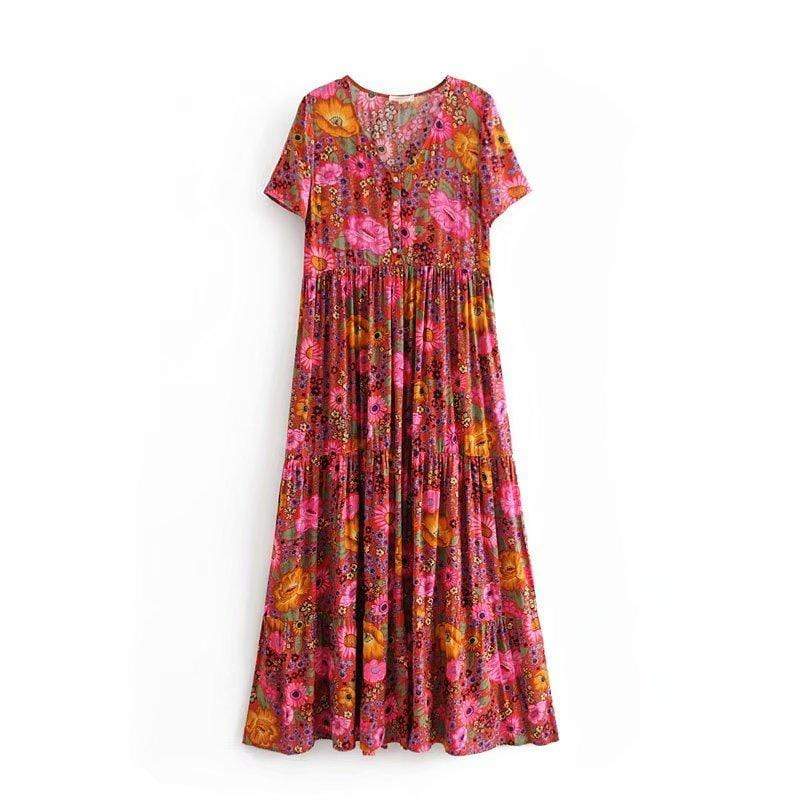 chinese dress ladies Why the Zesica Boho Floral Maxi Dress is perfect for fall