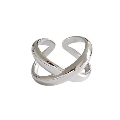 WickedAF Resizable / 1 Silver Geometric Shaped Rings
