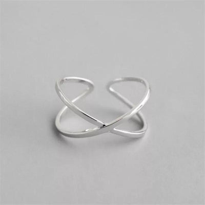WickedAF Resizable / 3 Silver Geometric Shaped Rings