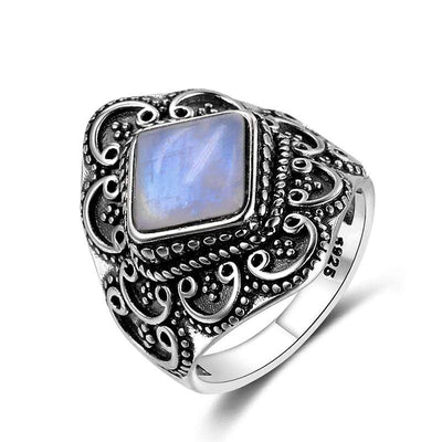 WickedAF ring 10 / Moonstone Gemstone Embellished Ring