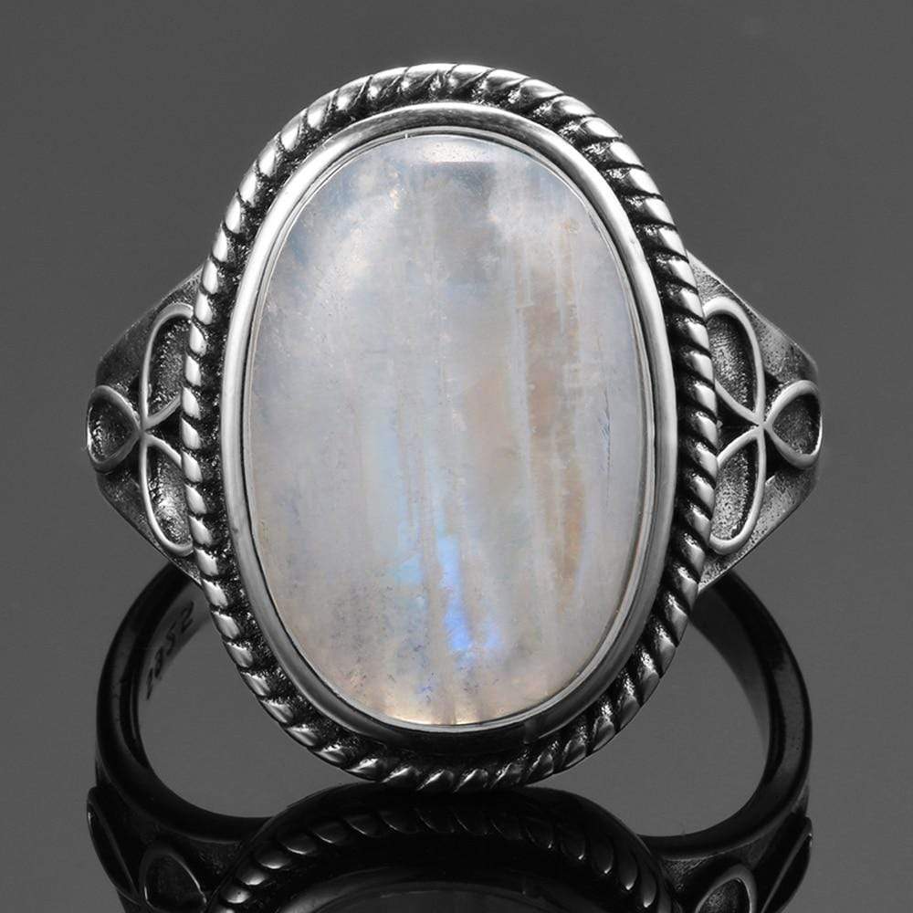 WickedAF ring 10 S925 Sterling Silver Moonstone Ring