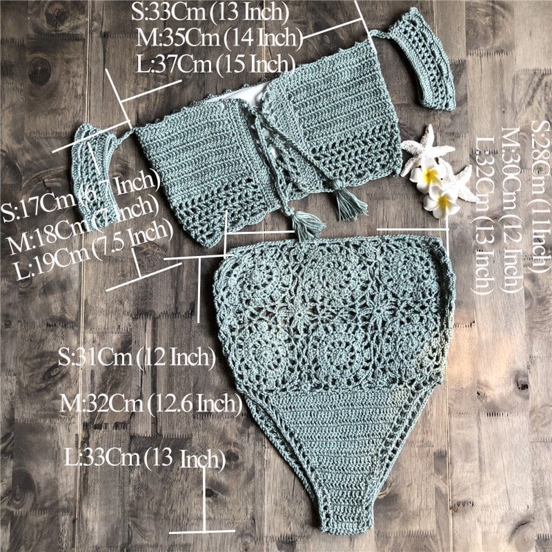 WickedAF Sheena Knitted Bikini Set