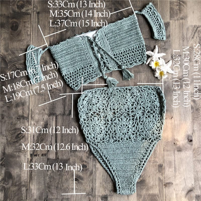 WickedAF Sheena Knitted Bikini Set