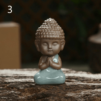 Mini Buddha Statue in Ceramic and Porcelain - wickedafstore