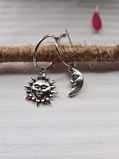 WickedAF Sun and Moon Hoop Earrings