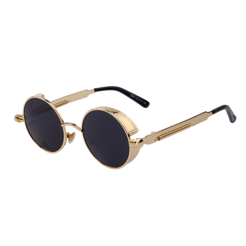 Vintage round gold sunglasses new arrivals