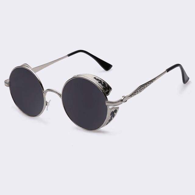 Steampunk Vintage Round Sunglasses Limited Edition - wickedafstore