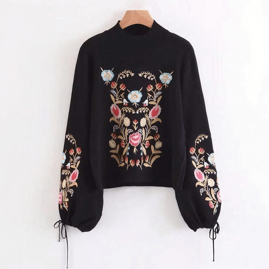 WickedAF sweater Floral Autumn Knit Sweater
