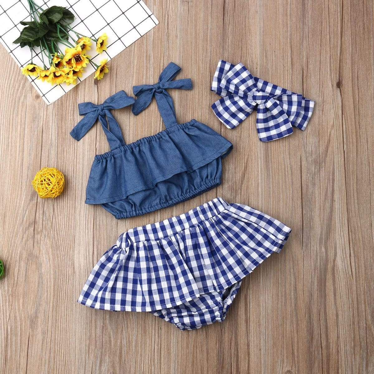 WickedAF Tansy 3 Pieces Baby Girl Set