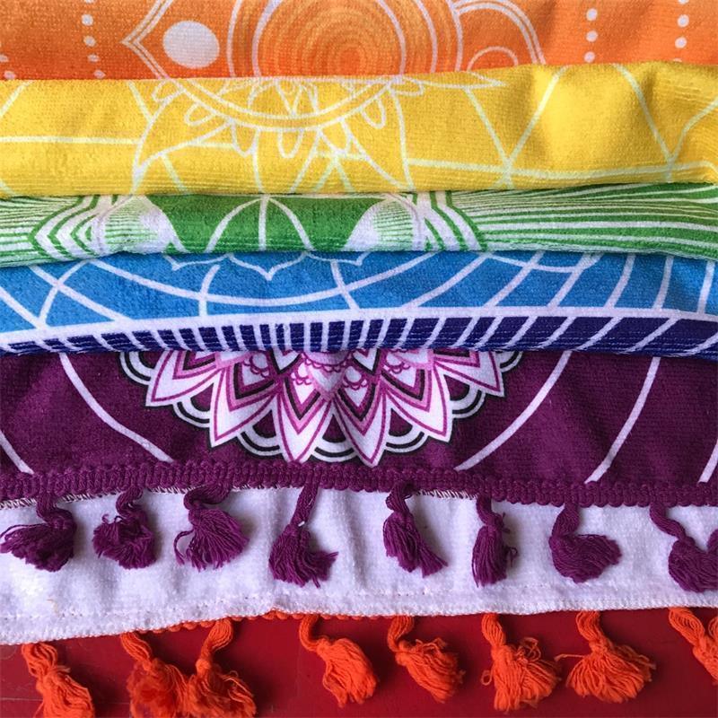WickedAF tapestry 7 Chakra Rainbow Yoga Mat