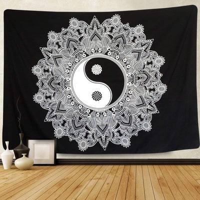 Mandala Yin Yang Tapestry
