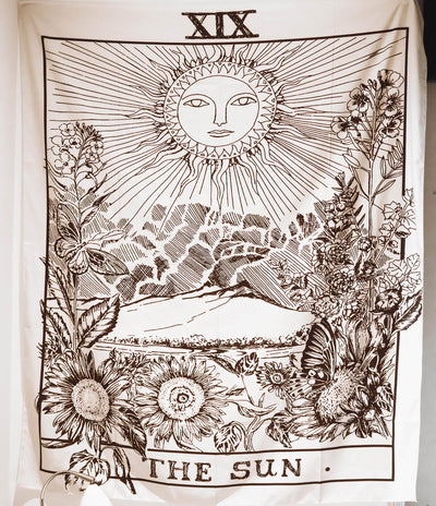 WickedAF tapestry The Sun Tarot Card Tapestry