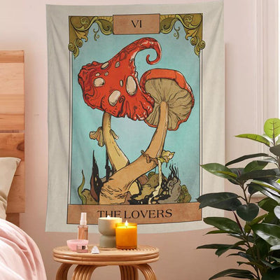 WickedAF The Lovers Tarot Card Tapestry