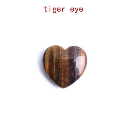 WickedAF tiger's eye Heart Shaped Crystals Gemstones