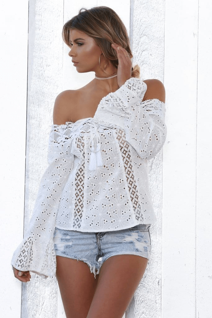 WickedAF top Positano Off the Shoulder Top