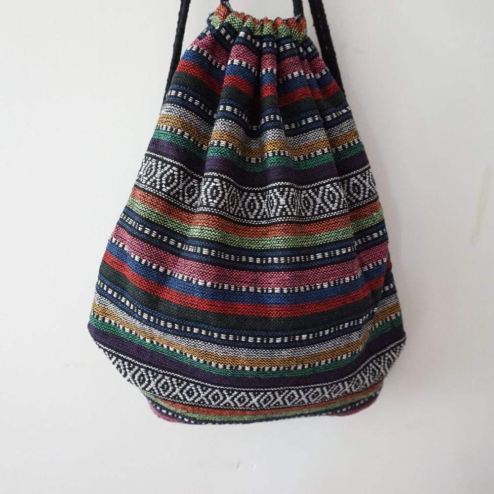 Trippy Hippie Drawstring Backpack
