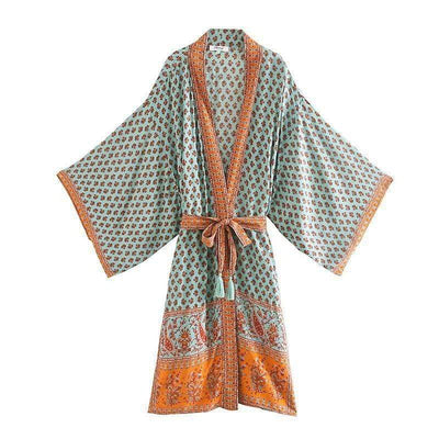 WickedAF Turquoise / M Fallon Kimono