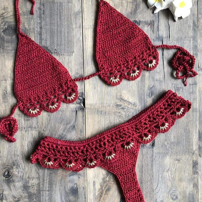 WickedAF Viviana Crochet Bikini Set