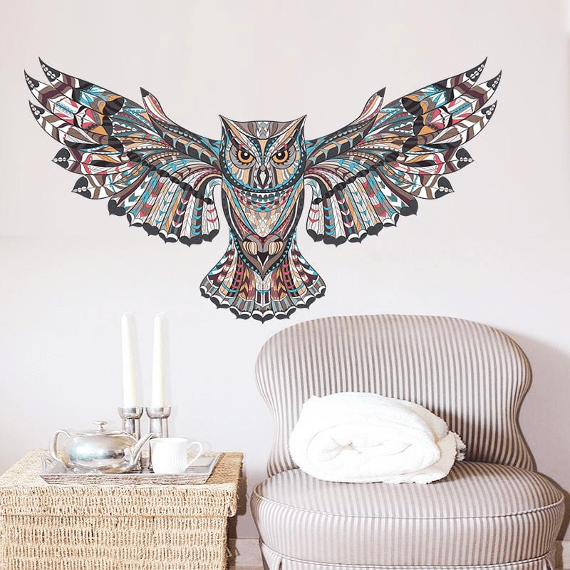 Flying Owl Wall Sticker