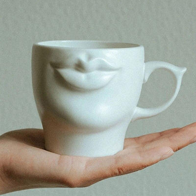 WickedAF White / 301-400ml Lips White Ceramic Cup