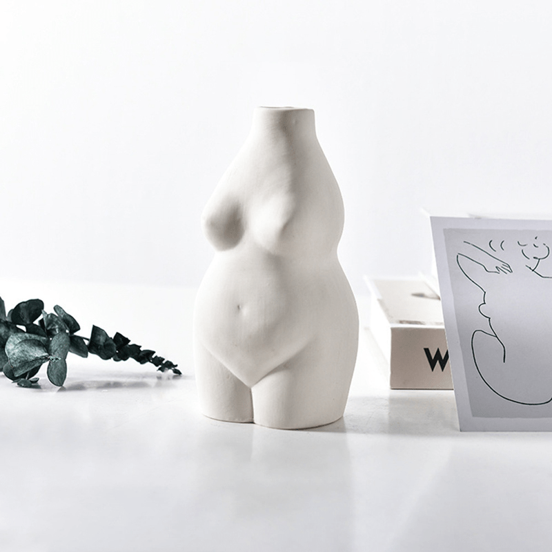 WickedAF White Female Nude Flower Vase
