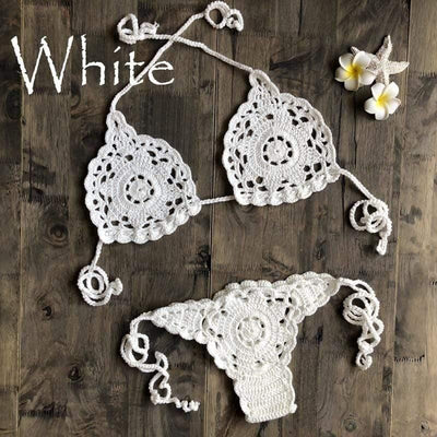 WickedAF White / L Adelina Bikini Set