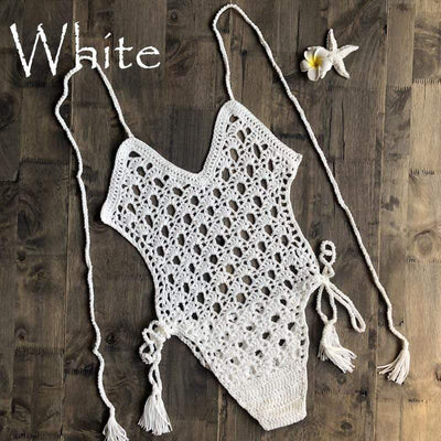 WickedAF White / L Fernanda Crochet Monokini
