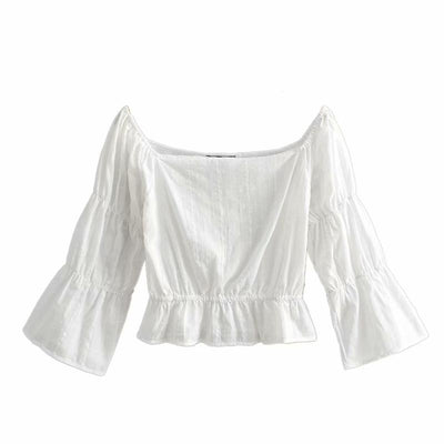 WickedAF White / S Apollonia White Blouse