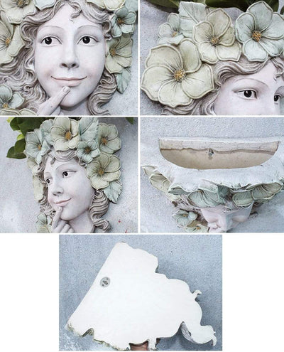 WickedAF White The Flower Goddess Wall Pot