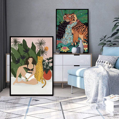 WickedAF Wild Animals Wall Posters