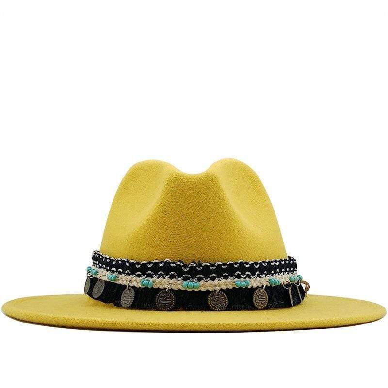 WickedAF Yellow / 56-58cm/22"-22.9" Constanza Fedora Hat