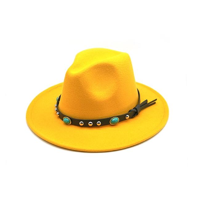 WickedAF Yellow / One Size Casual Jazz Hat