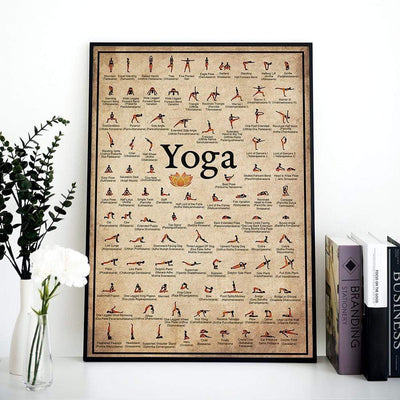 WickedAF Yoga Poses Wall Poster