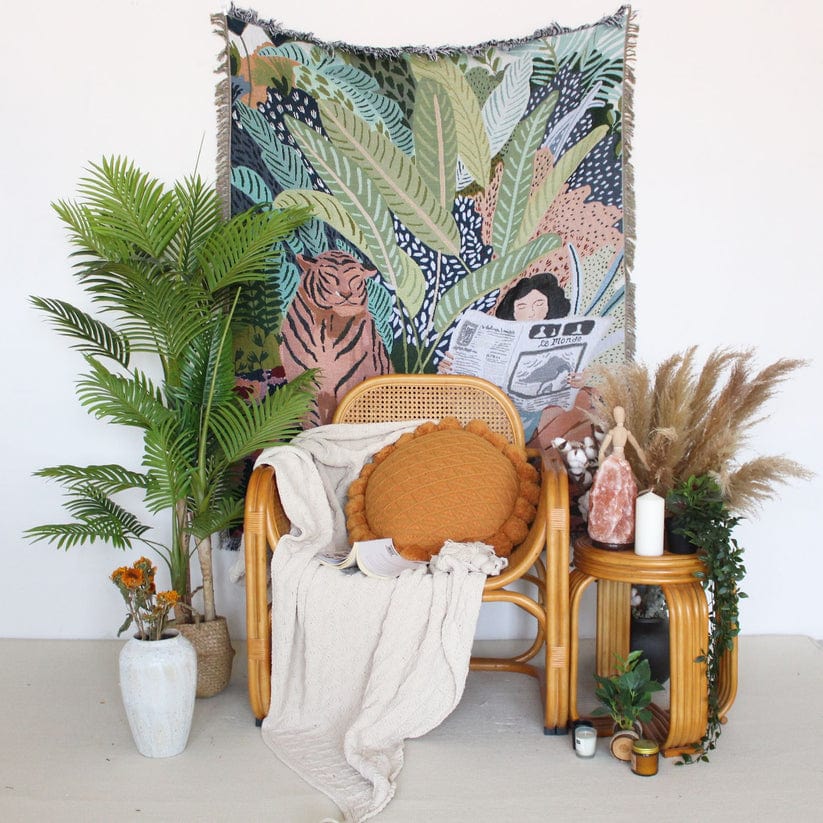 wickedafstore 0 130X150CM Into the Jungle Throw Blanket