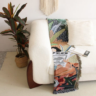 wickedafstore 0 130X150CM Into the Jungle Throw Blanket