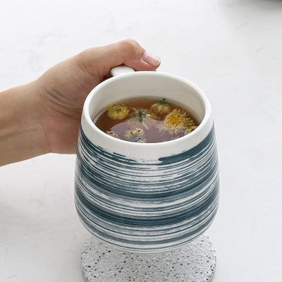 wickedafstore 0 500ml Japanese Hand Painted Underglaze Ceramic Mugs Creative Large Breakfast Cup For Coffee Tea Milk Water Kitchen Drinkware
