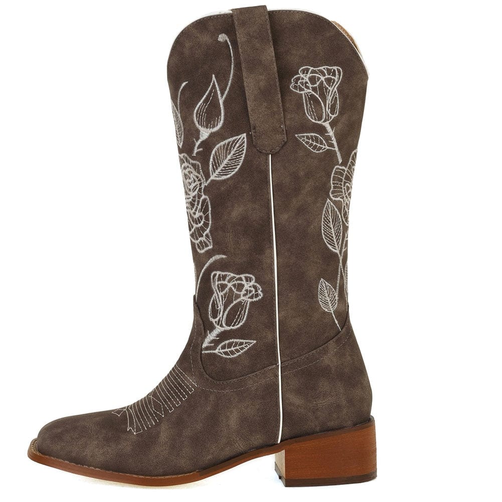 wickedafstore 0 Ambrose Roses Embroidered Western Boots