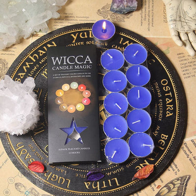 wickedafstore 0 Blue-Creativity Ritual Tealight Candle Set