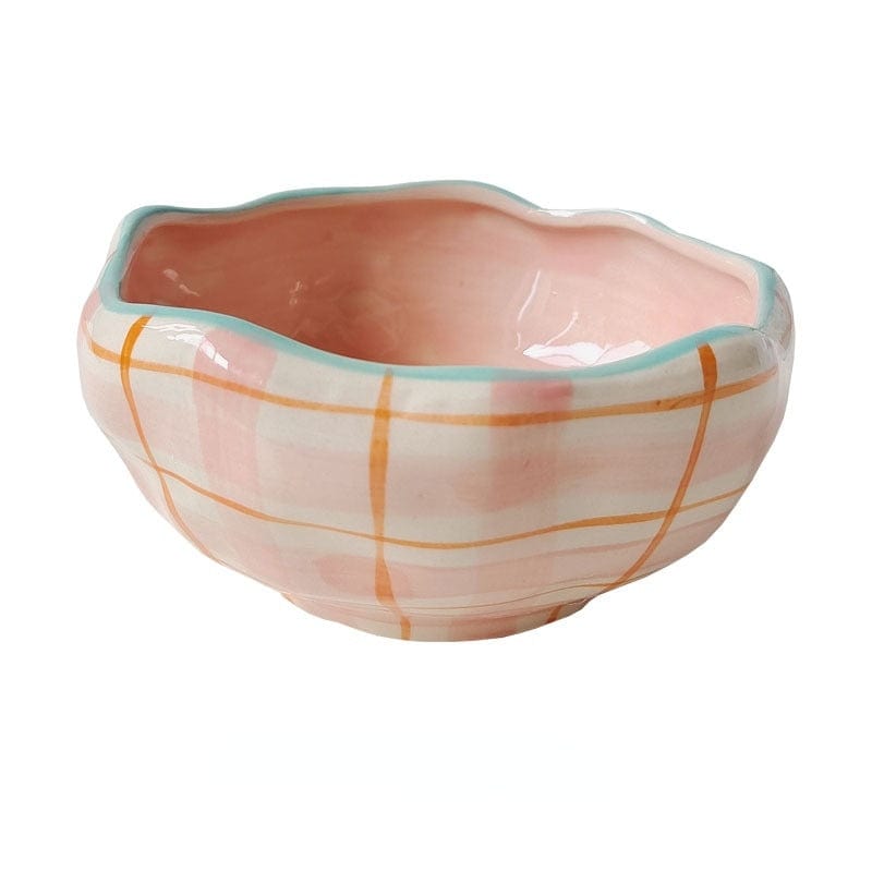wickedafstore 0 C Hand Painted Irregular Ceramic Bowls