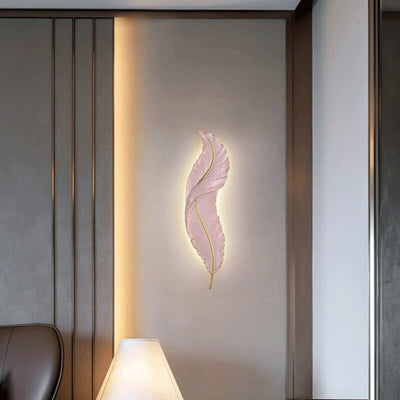 wickedafstore 0 Feather LED Wall Lamp