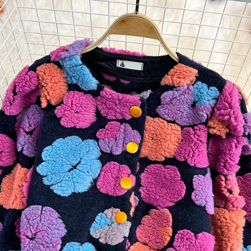 wickedafstore 0 Flower Tufted Sweater