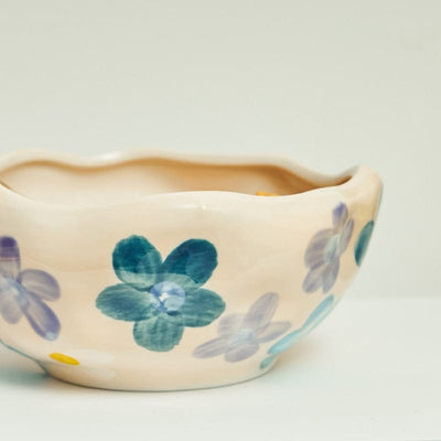 wickedafstore 0 Hand Painted Irregular Ceramic Bowls