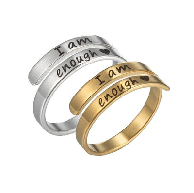 wickedafstore 0 I am Enough Ring