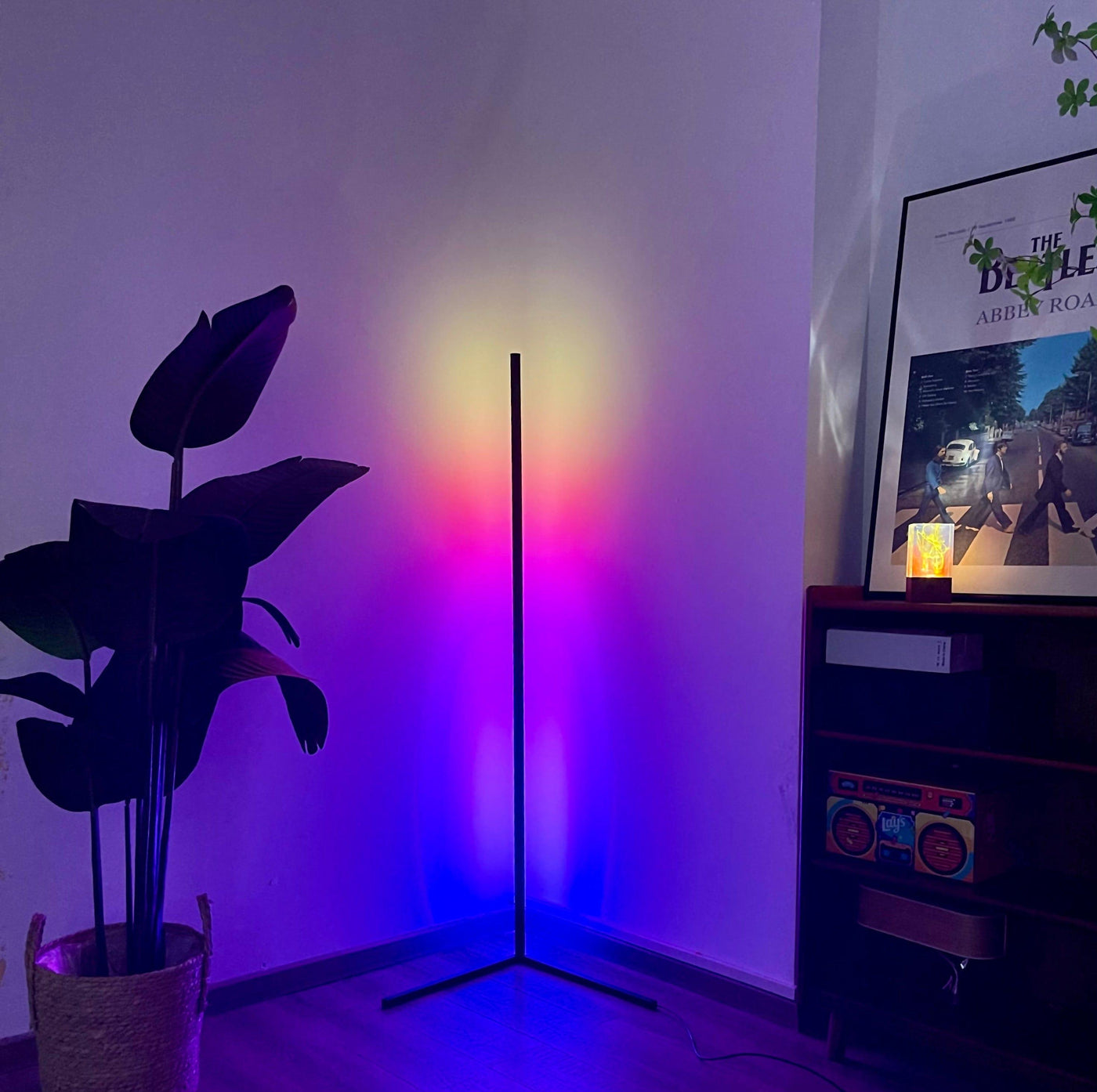 wickedafstore 0 Multi 55'' RGB Color Corner Floor Lamp