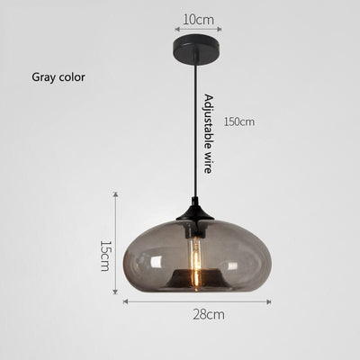 wickedafstore 0 New Simple Modern Contemporary hanging 6 Color Glass ball Pendant Lamp Lights Fixtures e27 for Kitchen Restaurant Cafe Bar