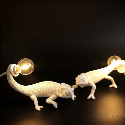 wickedafstore 0 Nordic chameleo Lizard Desk Light Modern Cute LED Resin Animal Chameleon Table Lamp Children Bedroom Bedside Deco Light Fixtures